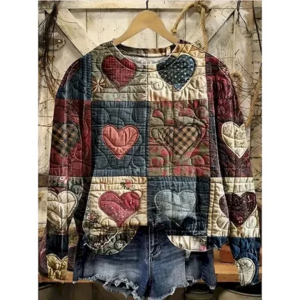 Women's Pullover Sweatshirt Floral Graphic Geometric Casual Long Sleeve Crew Neck Regular Tops Home Street Dailywear Print Yellow Blue Purple Orange Brown Summer Spring Fall Winter